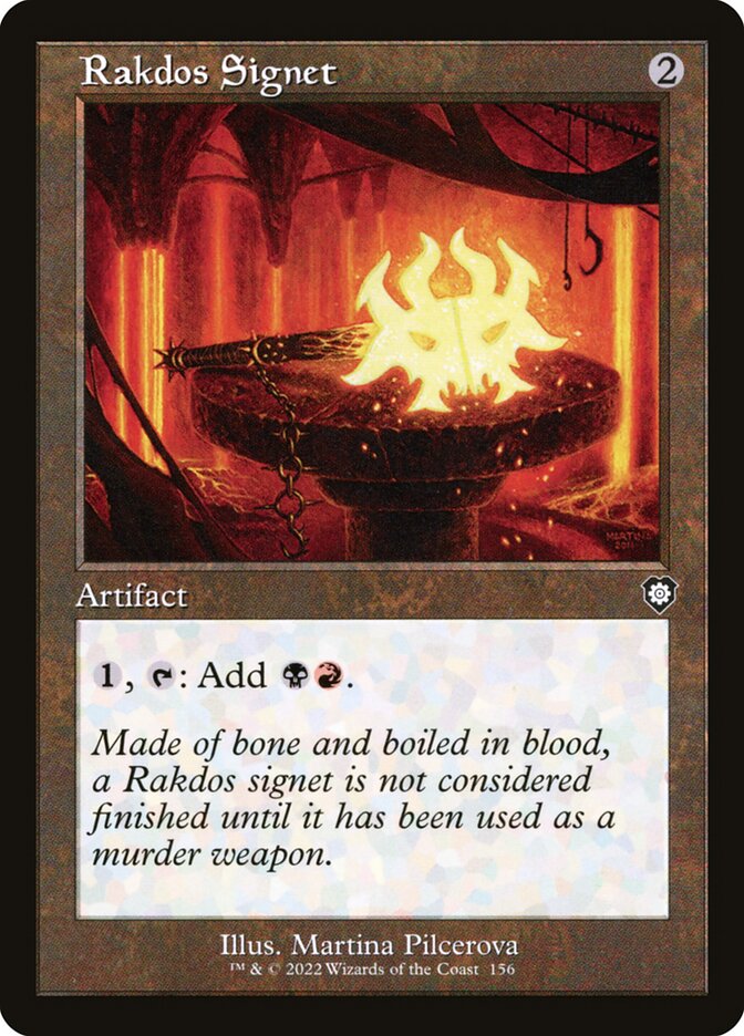 Rakdos Signet (156) - The Brothers' War Commander (BRC)