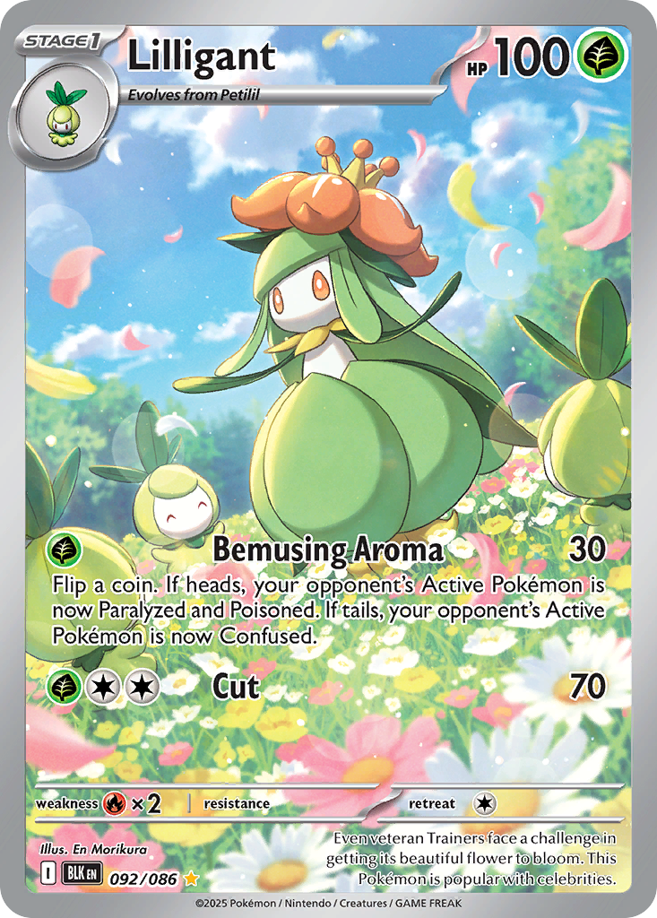 Lilligant (92/86) - [Illustration Rare] Black Bolt (BLK)