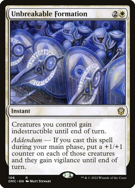 Unbreakable Formation (106) - Dominaria United Commander (DMC)