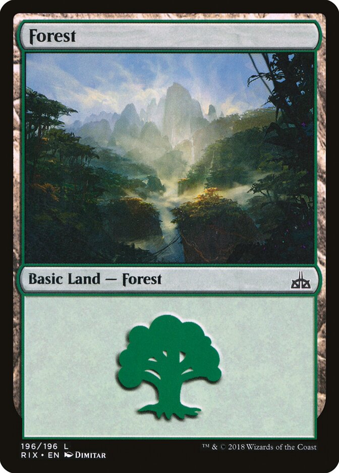 Forest (196) - Rivals of Ixalan (RIX)