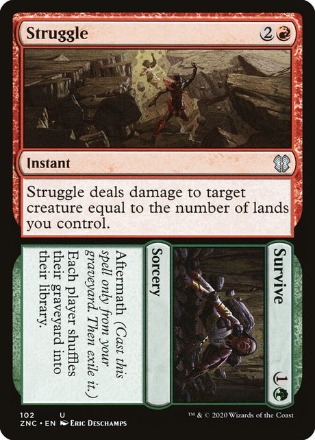 Struggle // Survive (102) - Zendikar Rising Commander (ZNC)
