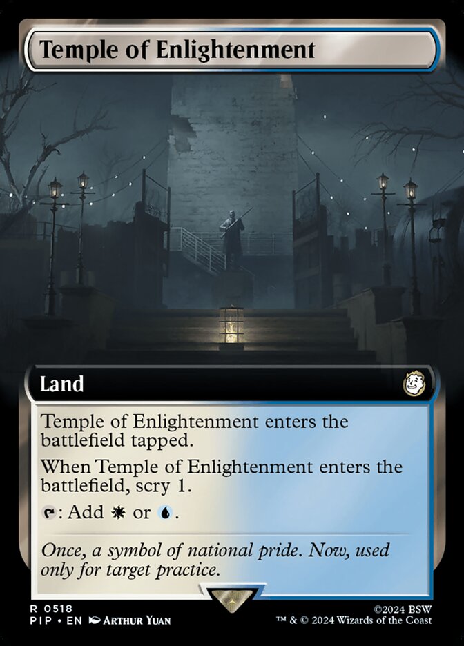 Temple of Enlightenment - [Foil, Extended Art] Fallout (PIP)