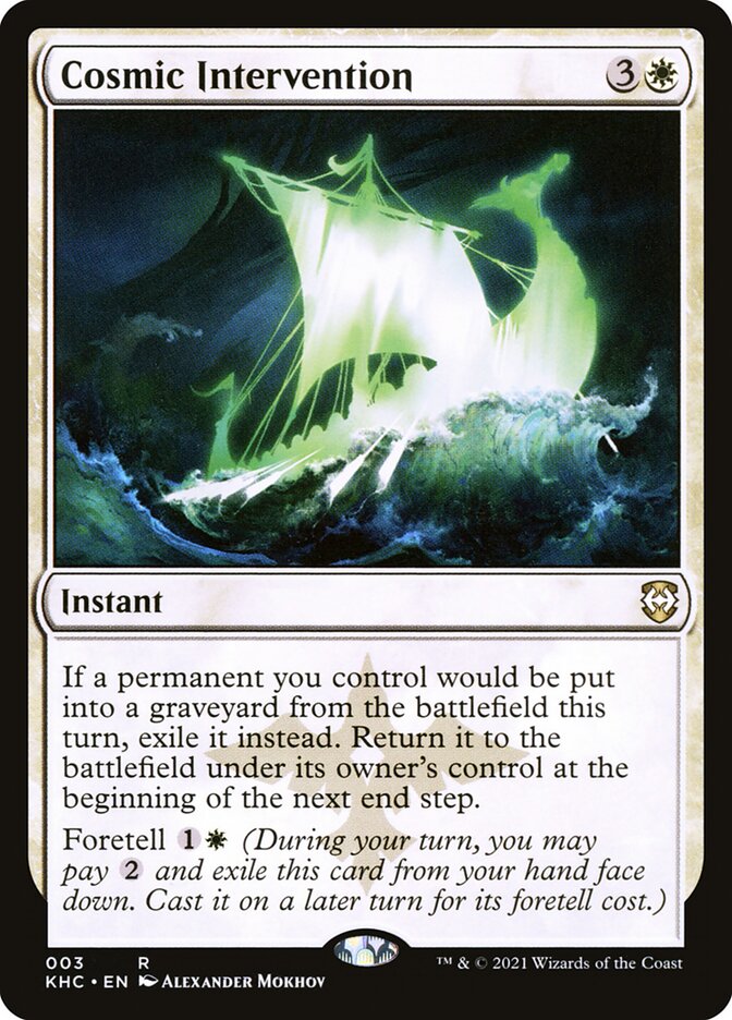 Cosmic Intervention (3) - Kaldheim Commander (KHC)