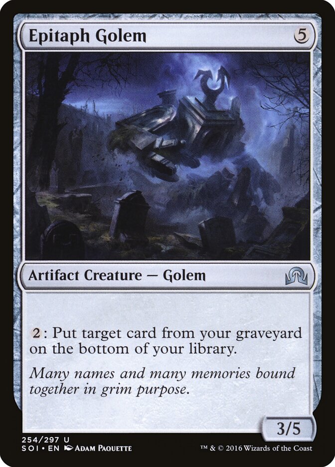 Epitaph Golem (254) - Shadows over Innistrad (SOI)