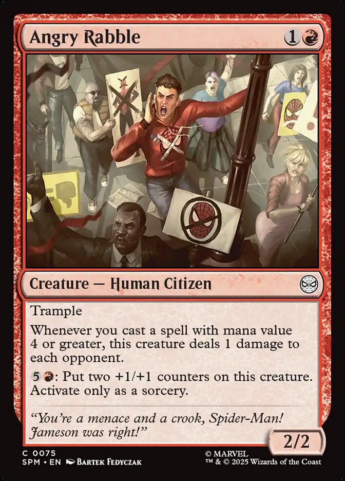 Angry Rabble (75) - [Foil] Marvel's Spider-Man (SPM)