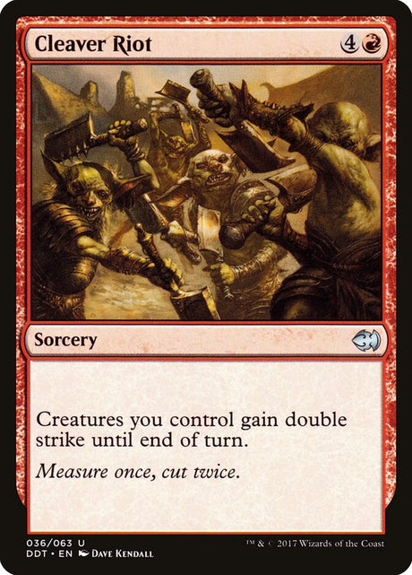 Cleaver Riot (36) - Duel Decks: Merfolk vs. Goblins (DDT)
