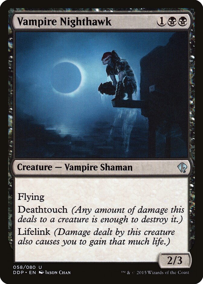 Vampire Nighthawk (58) - Duel Decks: Zendikar vs. Eldrazi (DDP)