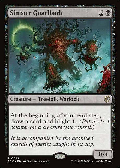 Sinister Gnarlbark (12) - Lorwyn Eclipsed Commander (ECC)