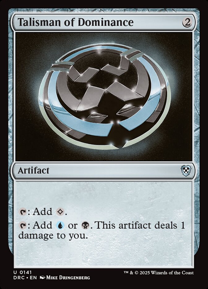 Talisman of Dominance - Aetherdrift Commander (DRC)