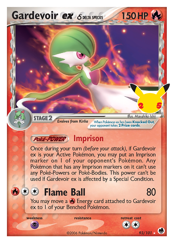 Gardevoir ex δ (93/25) - [Holo Foil] Celebrations: Classic Collection (CEL)