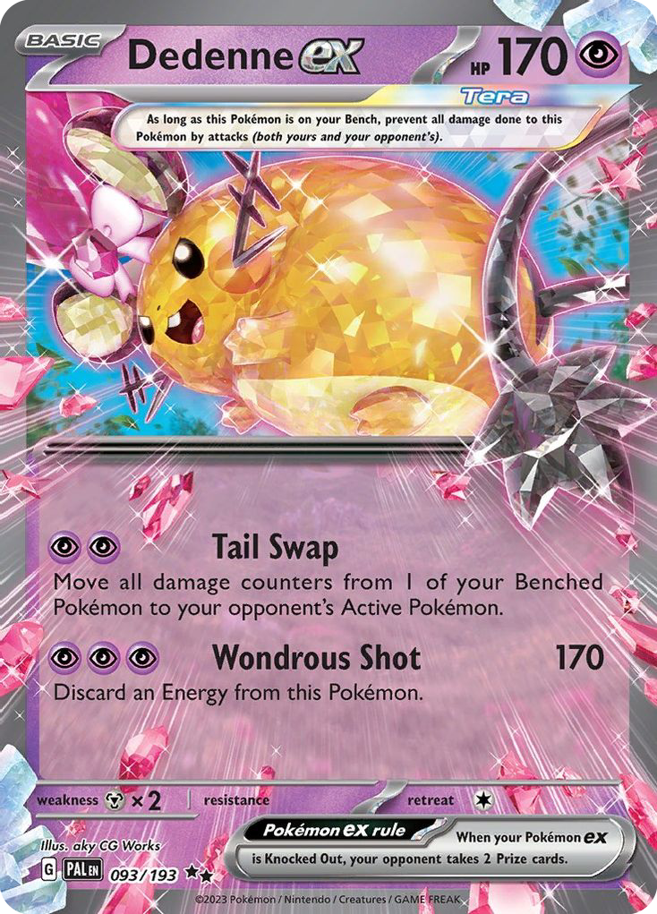 Dedenne ex (93/193) - [Holo Foil] Paldea Evolved (PAL)