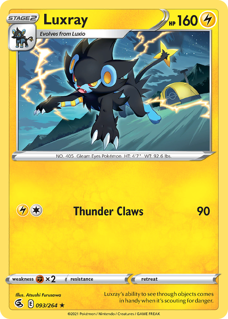 Luxray (93/264) - [Reverse Holo] Fusion Strike (FST)
