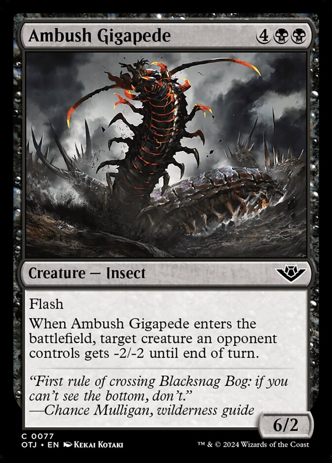 Ambush Gigapede - [Foil] Outlaws of Thunder Junction (OTJ)