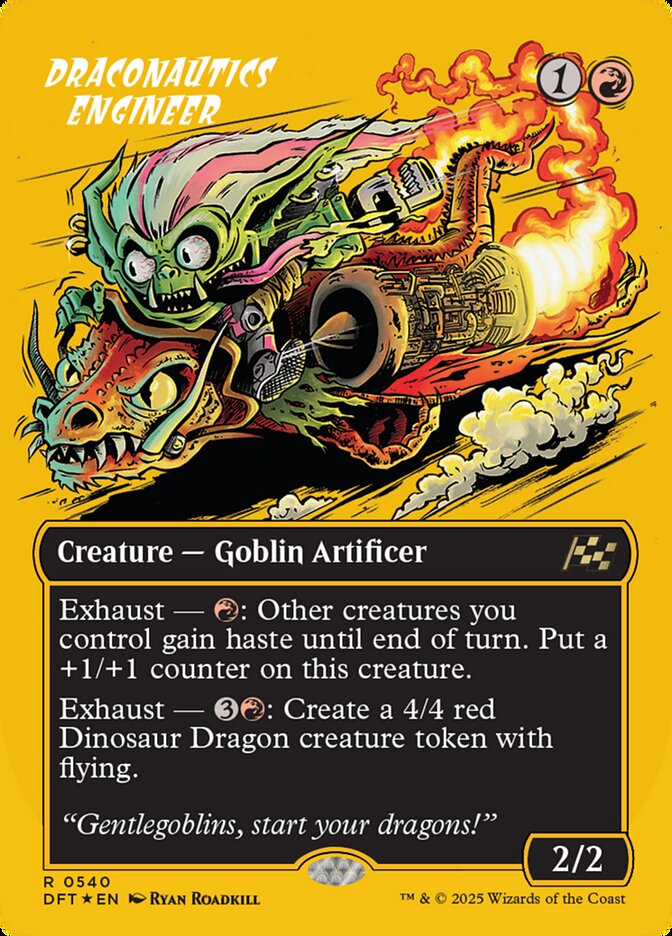 Draconautics Engineer - [First Place Foil, Borderless] Aetherdrift (DFT)