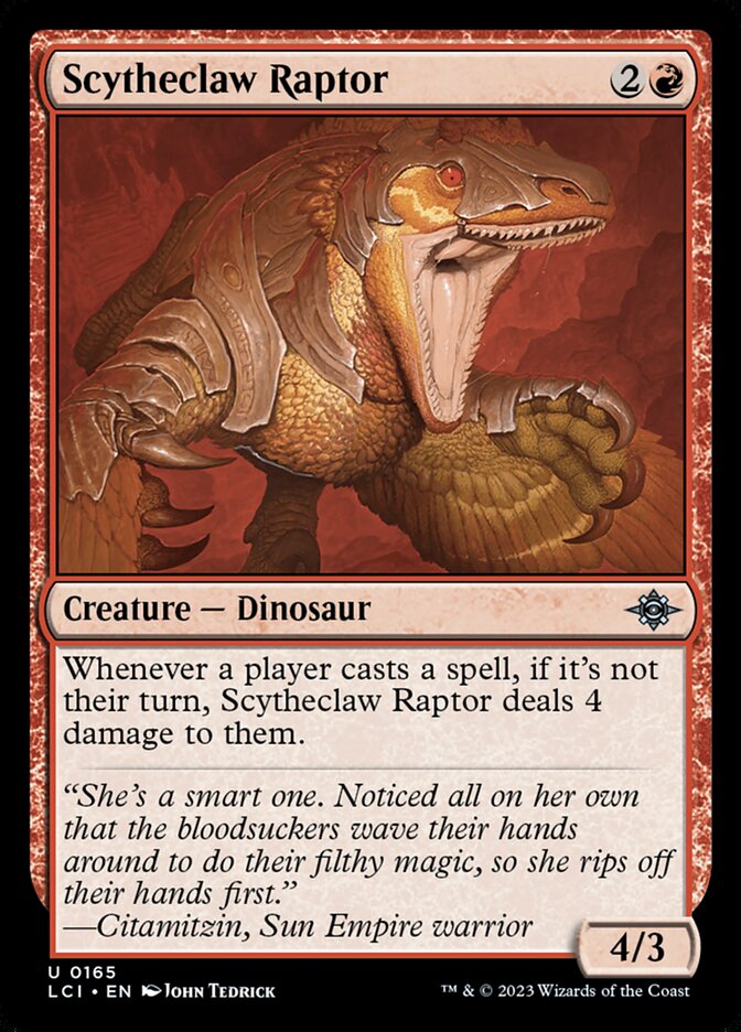 Scytheclaw Raptor (165) - The Lost Caverns of Ixalan (LCI)