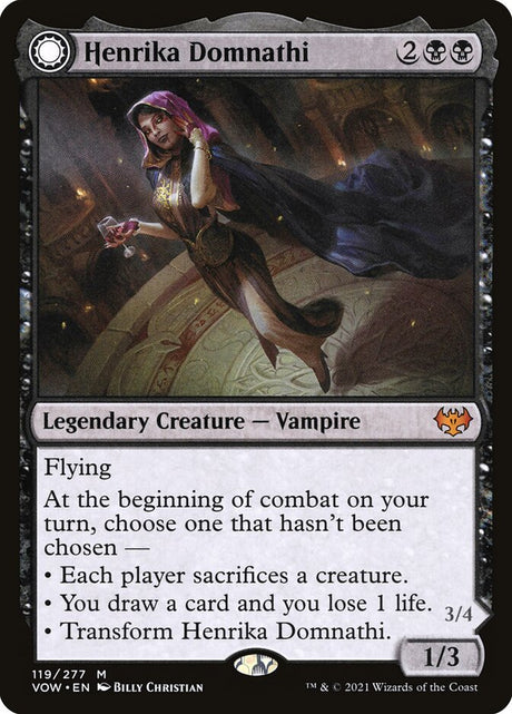 Henrika Domnathi // Henrika, Infernal Seer (119) - Innistrad: Crimson Vow (VOW)