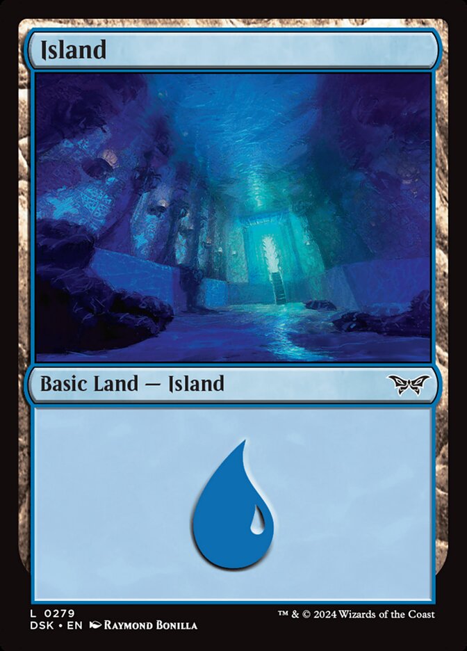 Island (279) - [Foil] Duskmourn: House of Horror (DSK)
