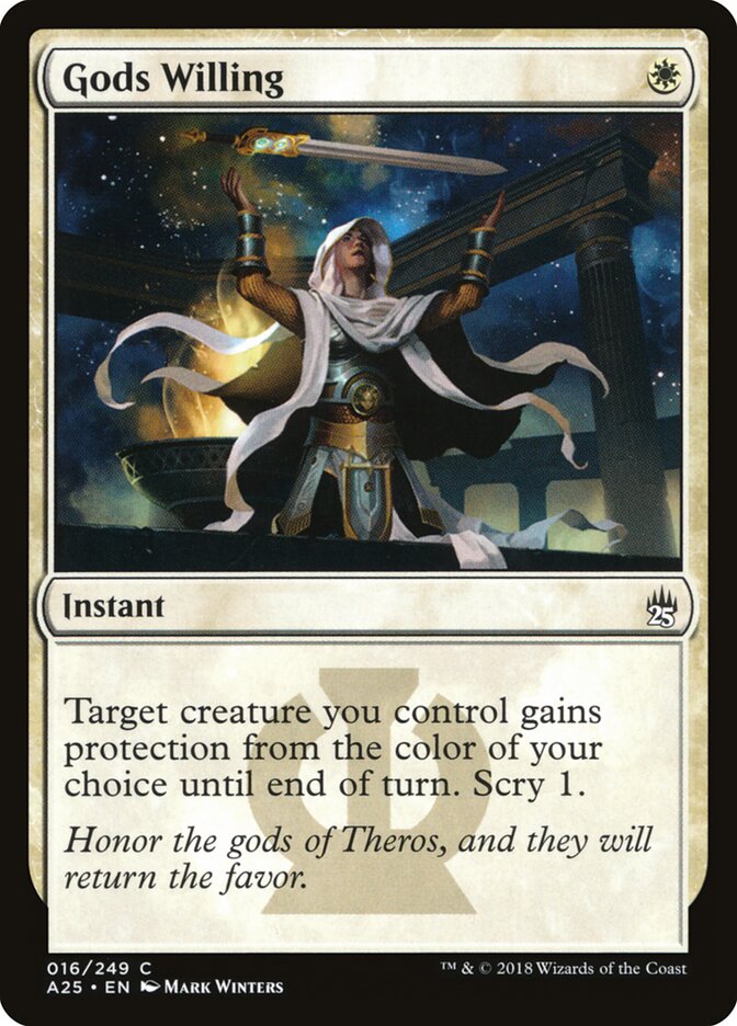 Gods Willing (16) - Masters 25 (A25)