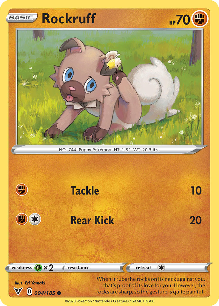 Rockruff (94/185) - [Reverse Holo] Vivid Voltage (VIV)