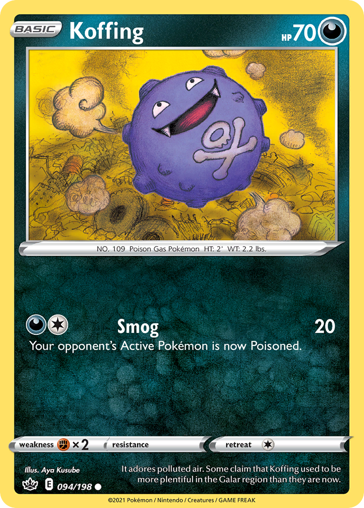 Koffing (94/198) - Chilling Reign (CRE)