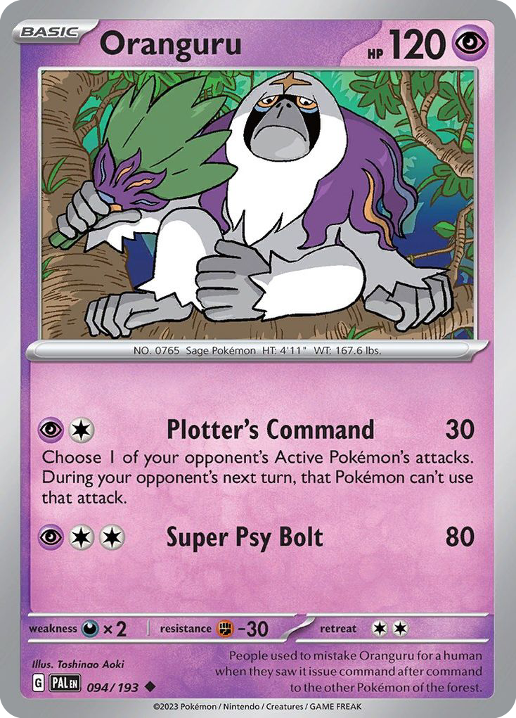 Oranguru (94/193) - Paldea Evolved (PAL)