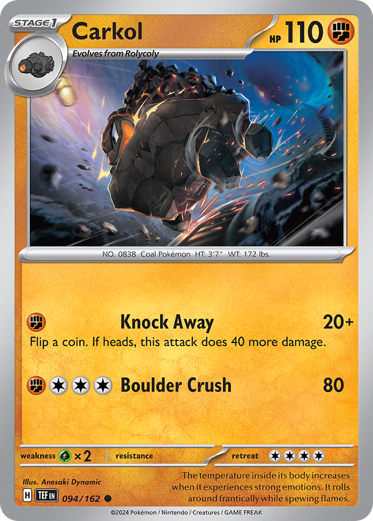Carkol (94/162) - [Reverse Holo] Temporal Forces (TEF)