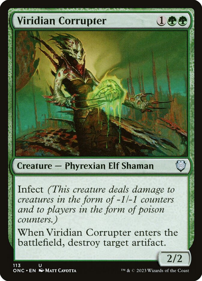 Viridian Corrupter (113) - Phyrexia: All Will Be One Commander (ONC)