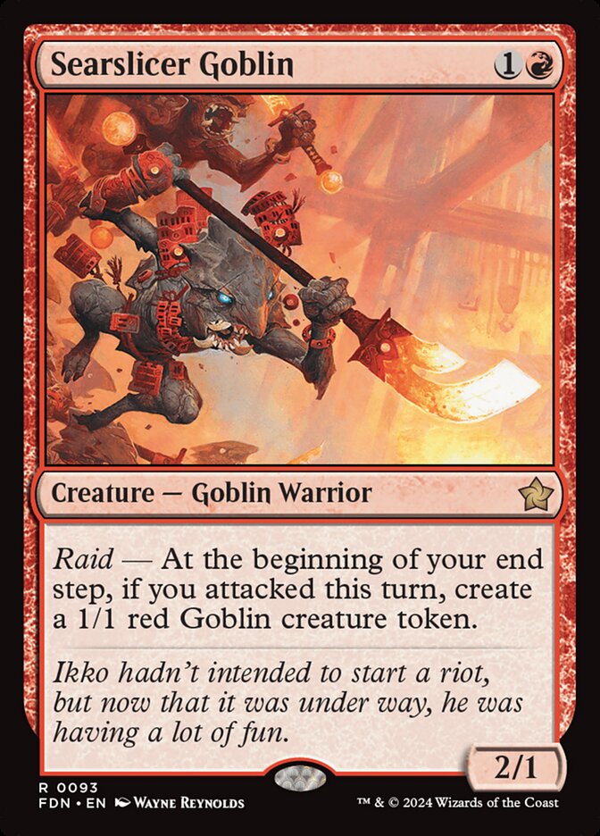Searslicer Goblin - [Foil] Foundations (FDN)