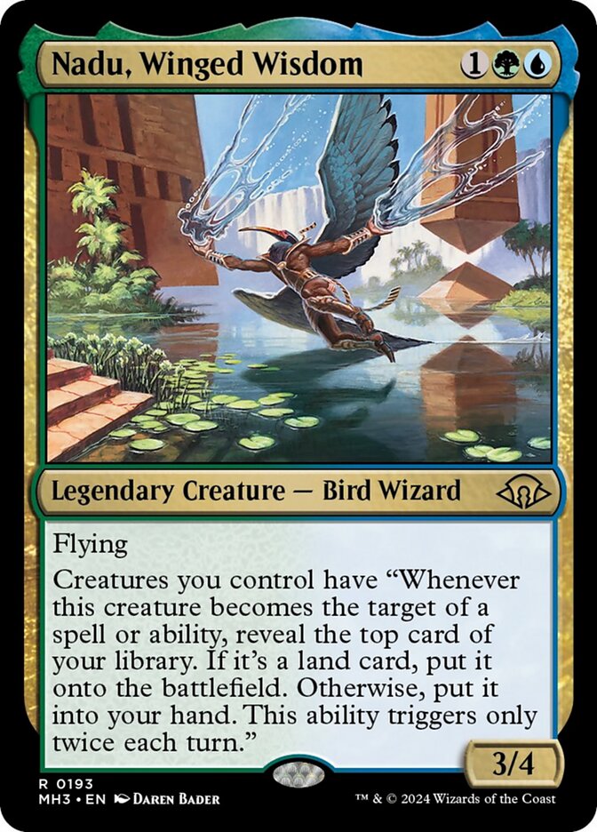 Nadu, Winged Wisdom - [Foil] Modern Horizons 3 (MH3)