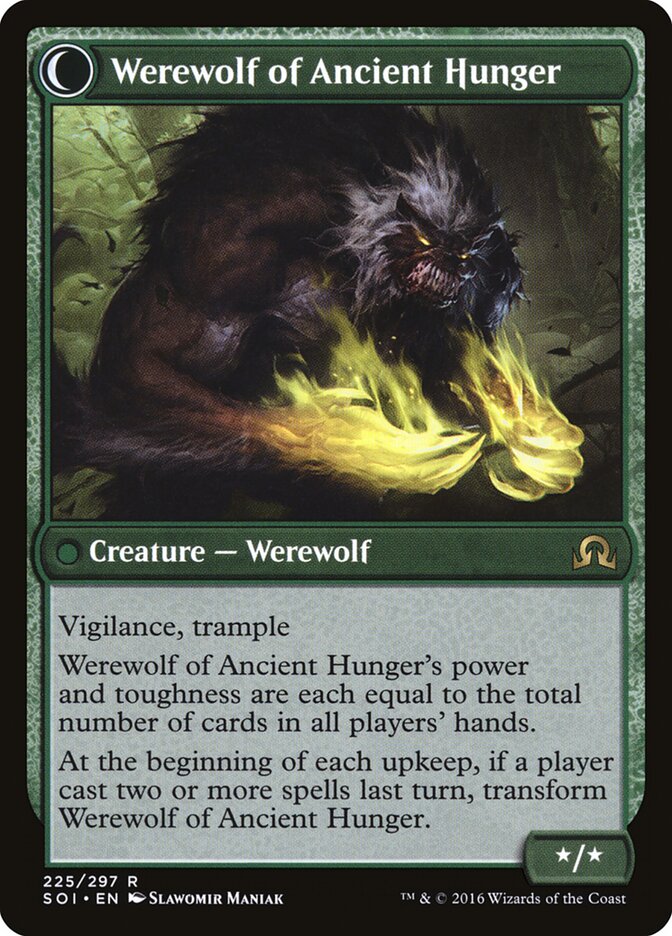 Sage of Ancient Lore // Werewolf of Ancient Hunger (225) - Shadows over Innistrad (SOI)