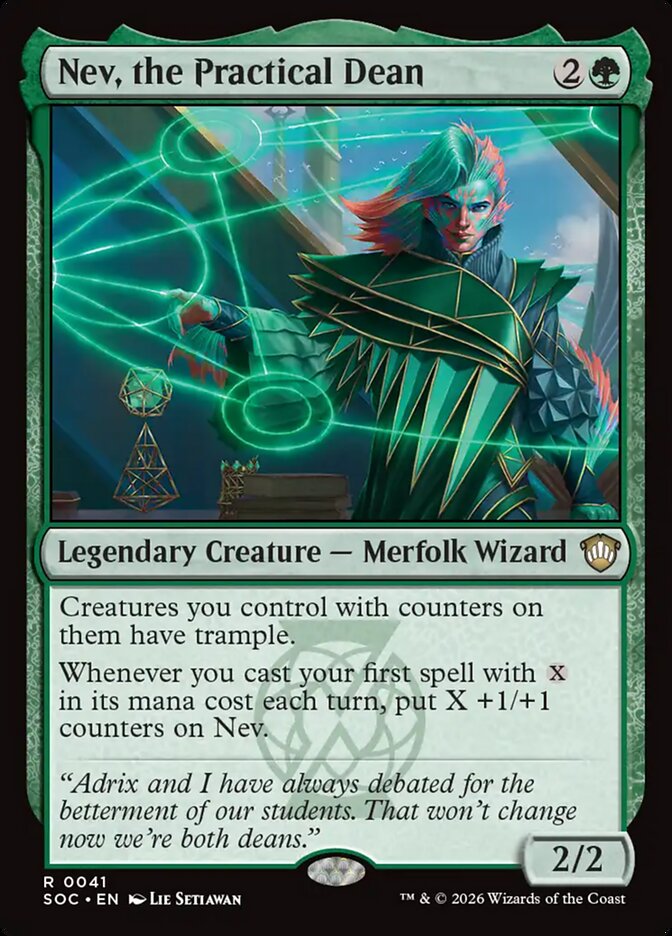 Nev, the Practical Dean (41) - Secrets of Strixhaven Commander (SOC)