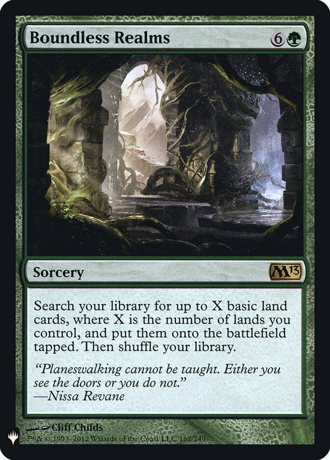 Boundless Realms (M13-162) - The List (PLST)
