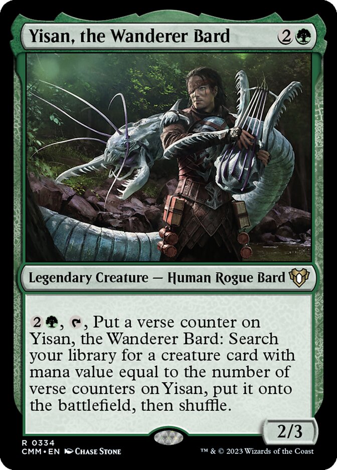 Yisan, the Wanderer Bard (334) - Commander Masters (CMM)