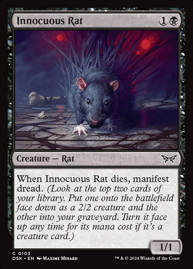 Innocuous Rat - [Foil] Duskmourn: House of Horror (DSK)