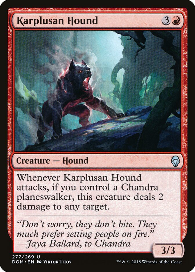 Karplusan Hound (277) - Dominaria (DOM)
