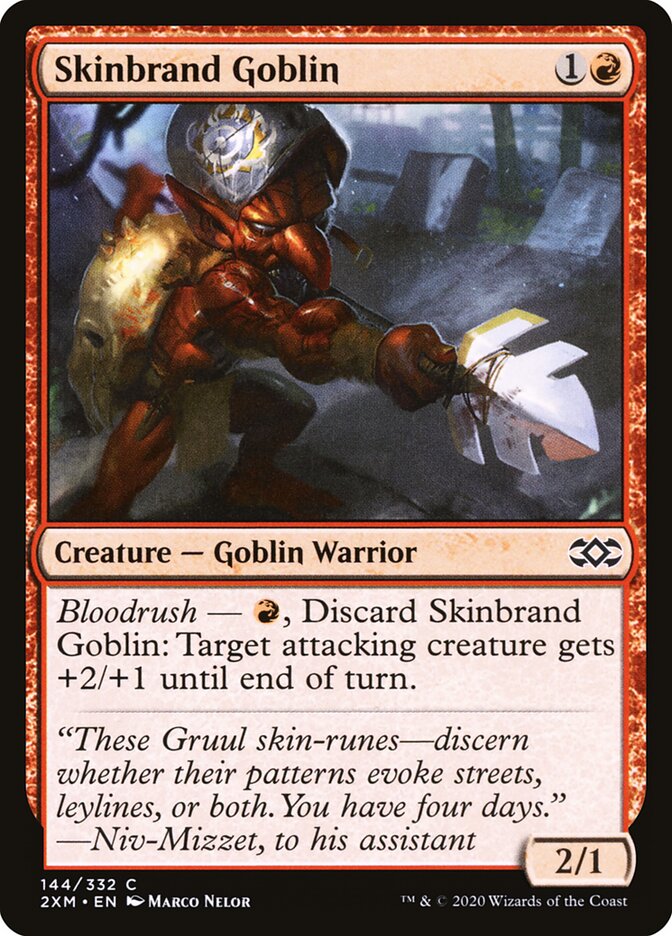 Skinbrand Goblin (144) - Double Masters (2XM)