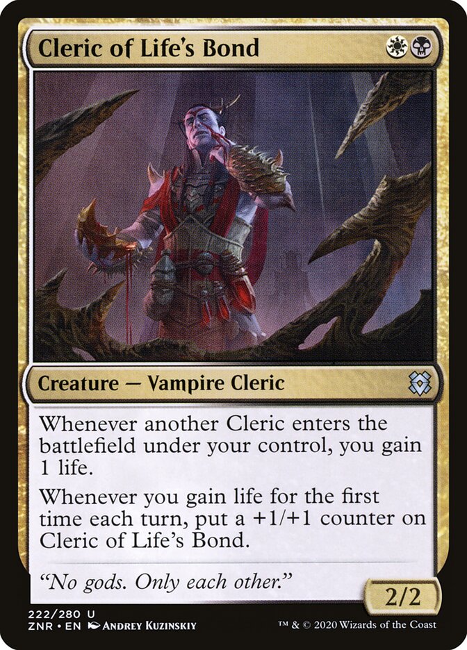 Cleric of Life's Bond (222) - Zendikar Rising (ZNR)