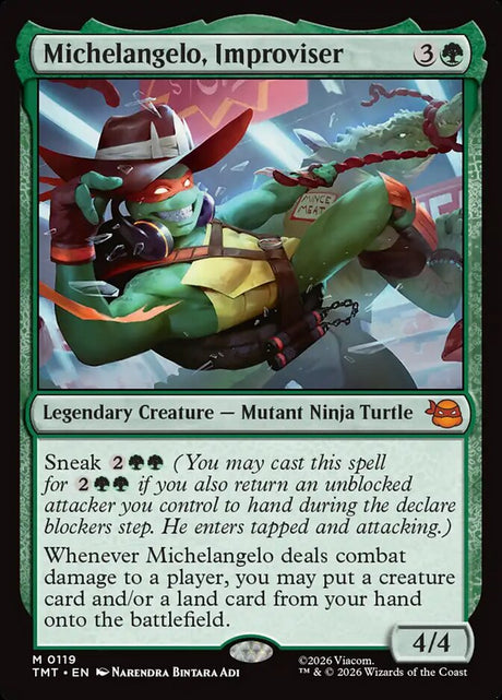 Michelangelo, Improviser (119) - Teenage Mutant Ninja Turtles (TMT)