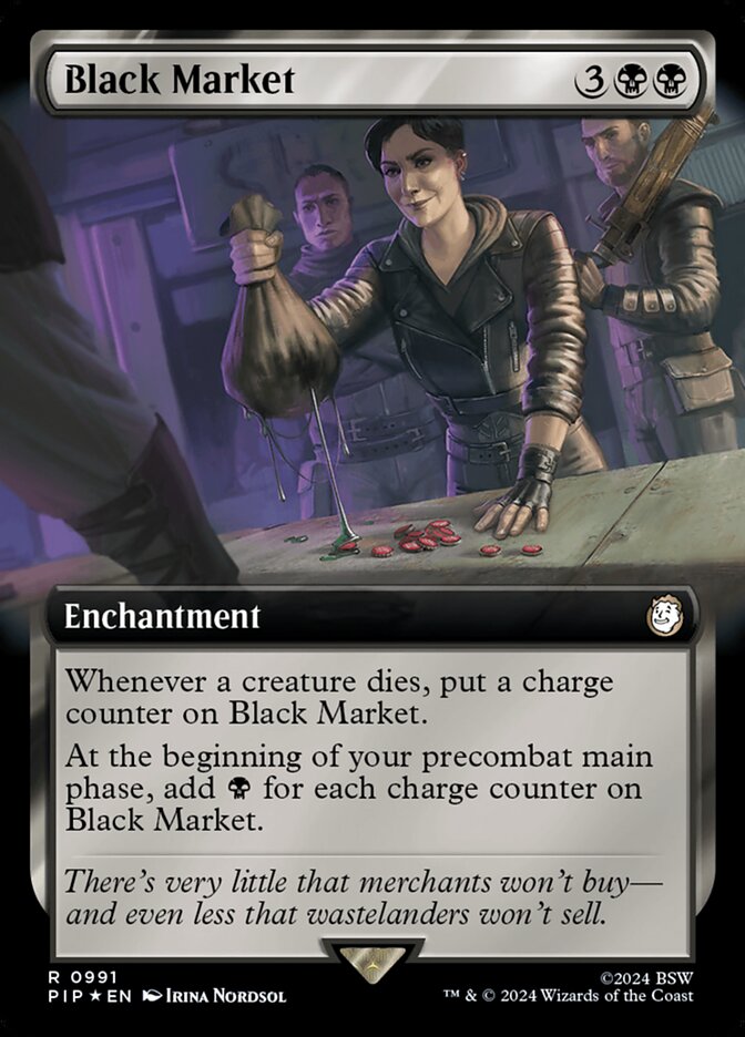 Black Market - [Surge Foil, Extended Art] Fallout (PIP)