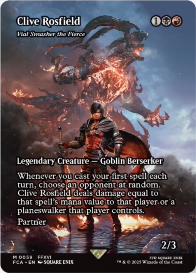 Clive Rosfield - Vial Smasher the Fierce (59) - [Foil, Borderless] Final Fantasy: Through the Ages (FCA)