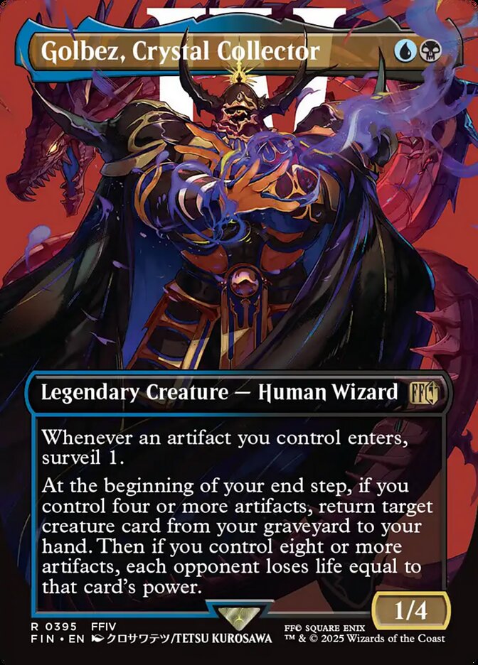 Golbez, Crystal Collector (395) - [Foil, Borderless] Final Fantasy (FIN)