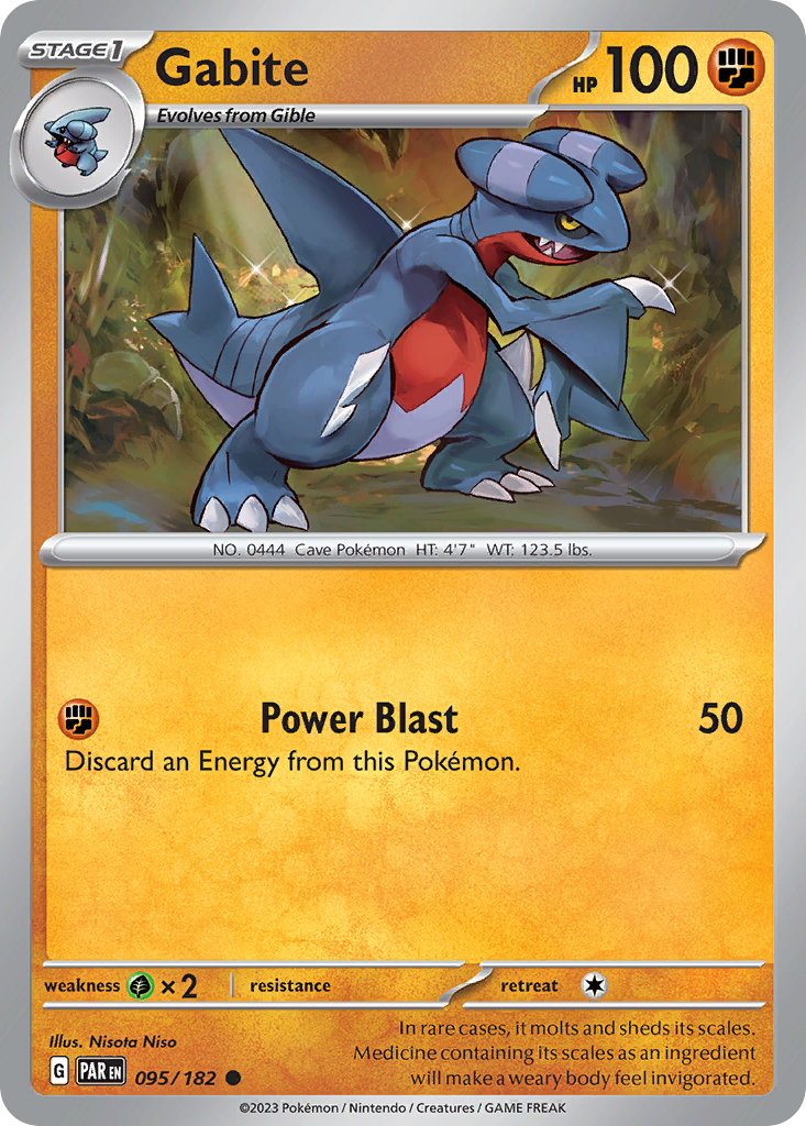 Gabite (95/182) - [Reverse Holo] Paradox Rift (PAR)