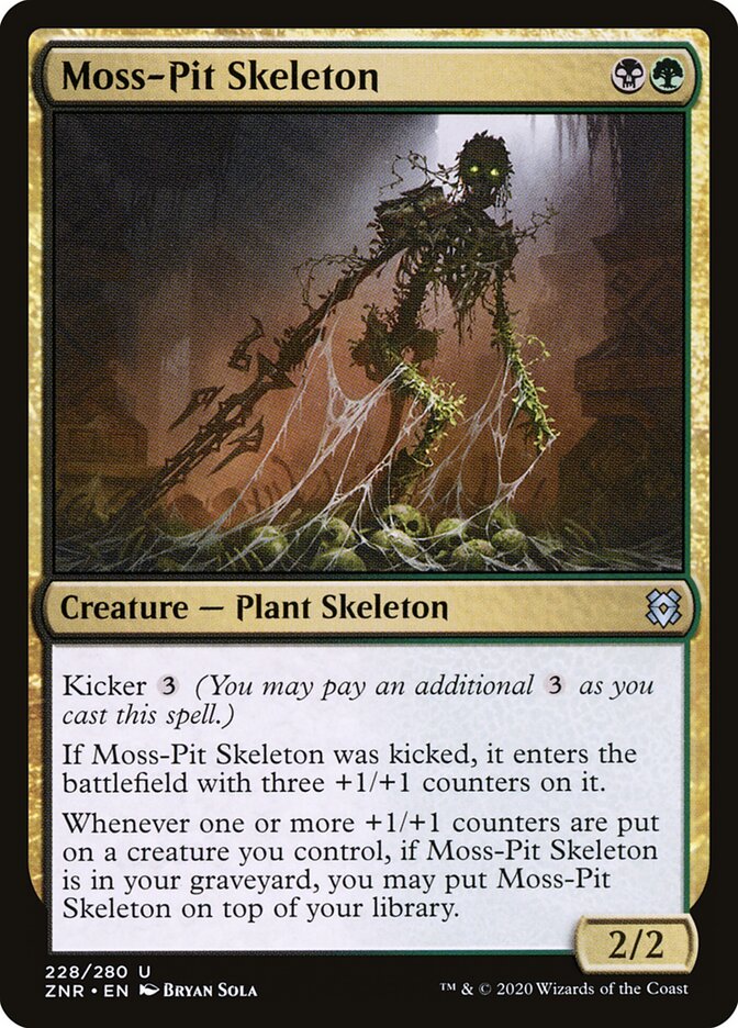 Moss-Pit Skeleton (228) - Zendikar Rising (ZNR)