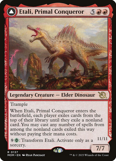 Etali, Primal Conqueror // Etali, Primal Sickness (137) - March of the Machine (MOM)