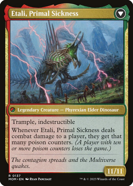 Etali, Primal Conqueror // Etali, Primal Sickness (137) - March of the Machine (MOM)