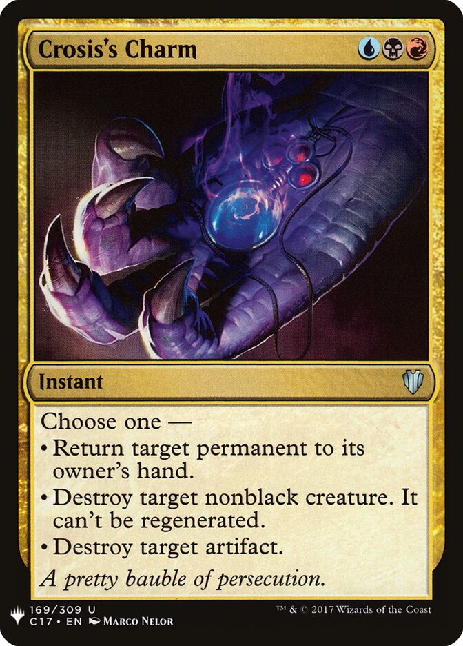 Crosis's Charm (C17-169) - The List (PLST)
