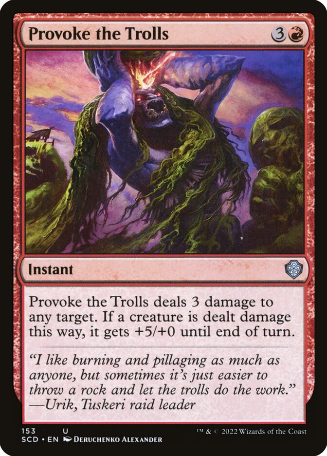 Provoke the Trolls (153) - Starter Commander Decks (SCD)