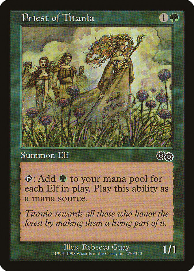 Priest of Titania (270) - Urza's Saga (USG)