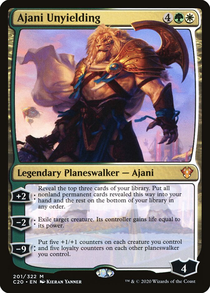 Ajani Unyielding (201) - Commander 2020 (C20)