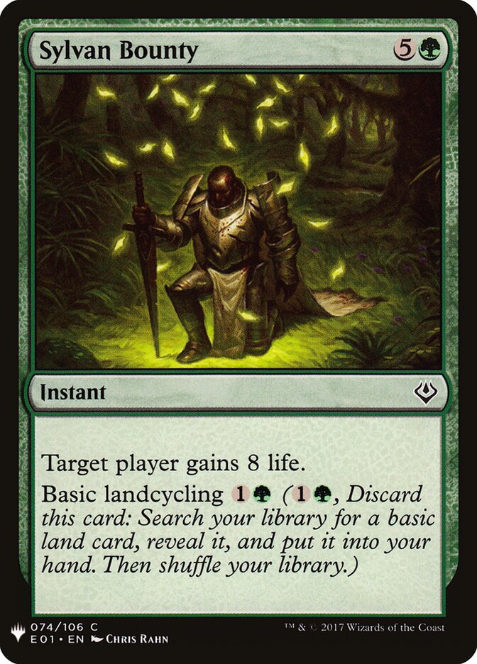 Sylvan Bounty (E01-74) - The List (PLST)